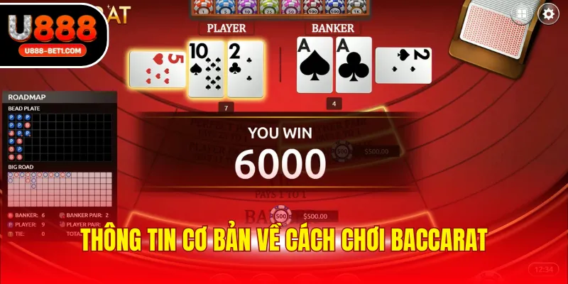 Thông tin cơ bản về cách chơi baccarat